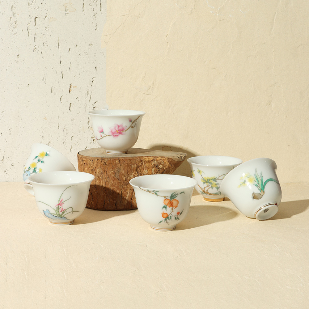 十二花神十二入品茗杯套组